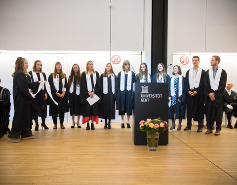 Proclamatie afgestudeerden zesjarige opleiding geneeskunde 