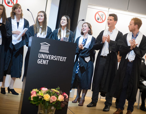 Proclamatie afgestudeerden zesjarige opleiding geneeskunde 