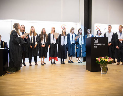 Proclamatie afgestudeerden zesjarige opleiding geneeskunde 