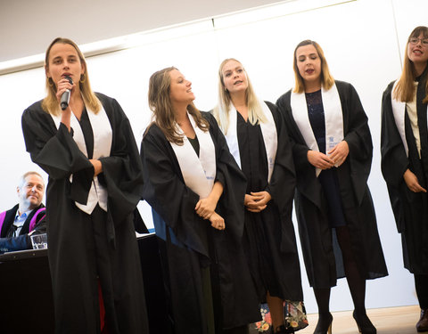 Proclamatie afgestudeerden zesjarige opleiding geneeskunde 