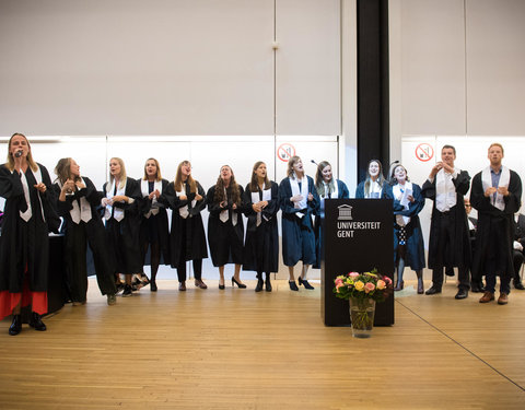 Proclamatie afgestudeerden zesjarige opleiding geneeskunde 