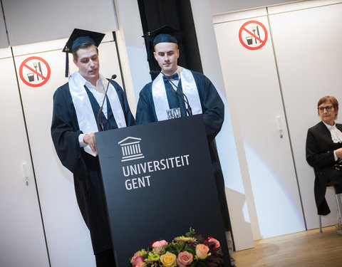 Proclamatie afgestudeerden zesjarige opleiding geneeskunde 