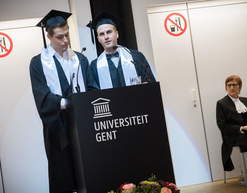 Proclamatie afgestudeerden zesjarige opleiding geneeskunde 