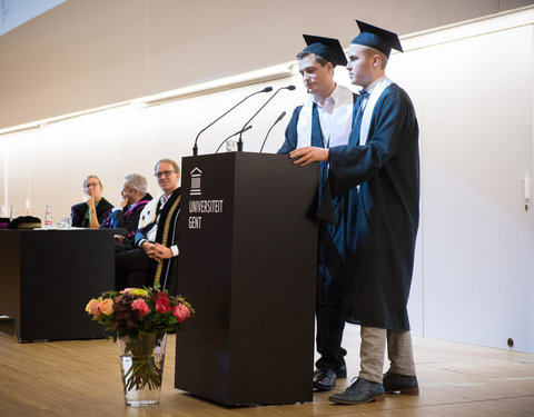 Proclamatie afgestudeerden zesjarige opleiding geneeskunde 