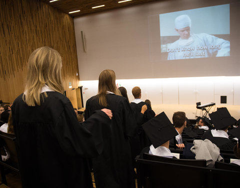 Proclamatie afgestudeerden zesjarige opleiding geneeskunde 