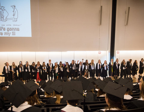 Proclamatie afgestudeerden zesjarige opleiding geneeskunde 