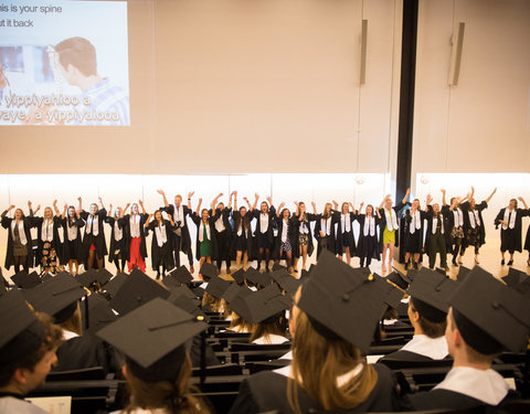 Proclamatie afgestudeerden zesjarige opleiding geneeskunde 