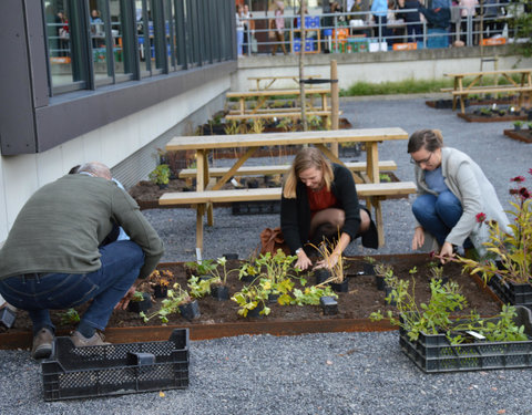 Plantactie op Campus Dunant