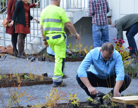 Plantactie op Campus Dunant