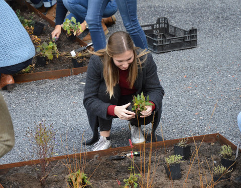 Plantactie op Campus Dunant