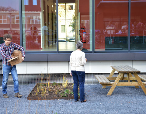 Plantactie op Campus Dunant