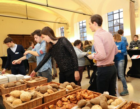 Onthaalontbijt voor nieuwe UGent medewerkers gestart van 18/09/2018 tot 22/11/2018