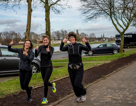 Watersportbaanloop ten voordele van H&H Education, georganiseerd door faculteit Politieke en Sociale Wetenschappen