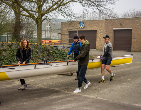 Roeitocht met eredoctor Rainer Storb