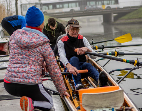 Roeitocht met eredoctor Rainer Storb