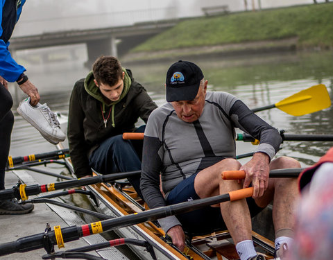 Roeitocht met eredoctor Rainer Storb