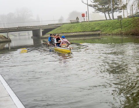 Roeitocht met eredoctor Rainer Storb