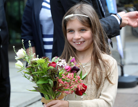 Duurzaamheidsbezoek van Koningin Mathilde aan de UGent