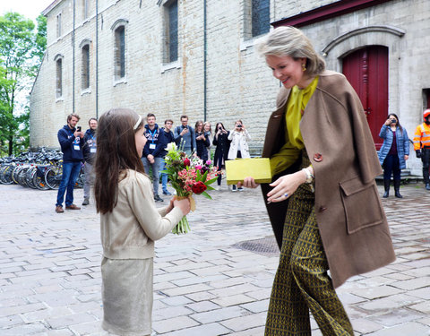 Duurzaamheidsbezoek van Koningin Mathilde aan de UGent