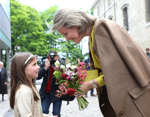 Duurzaamheidsbezoek van Koningin Mathilde aan de UGent