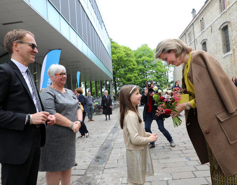 Duurzaamheidsbezoek van Koningin Mathilde aan de UGent