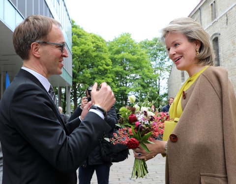 Duurzaamheidsbezoek van Koningin Mathilde aan de UGent