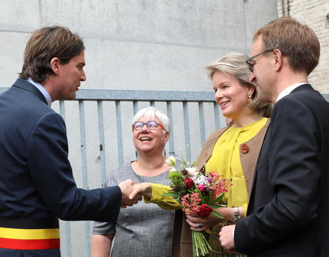 Duurzaamheidsbezoek van Koningin Mathilde aan de UGent