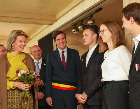 Duurzaamheidsbezoek van Koningin Mathilde aan de UGent