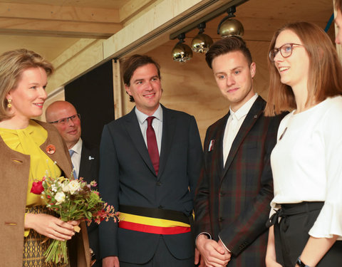 Duurzaamheidsbezoek van Koningin Mathilde aan de UGent