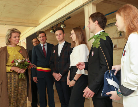 Duurzaamheidsbezoek van Koningin Mathilde aan de UGent