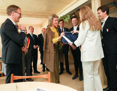 Duurzaamheidsbezoek van Koningin Mathilde aan de UGent