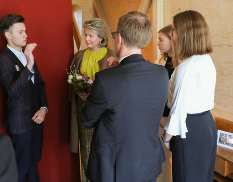 Duurzaamheidsbezoek van Koningin Mathilde aan de UGent