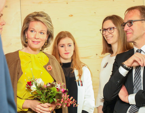 Duurzaamheidsbezoek van Koningin Mathilde aan de UGent