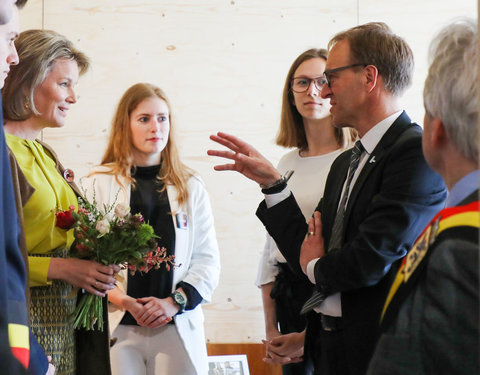 Duurzaamheidsbezoek van Koningin Mathilde aan de UGent