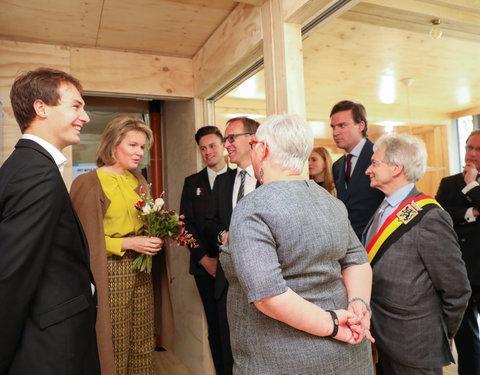 Duurzaamheidsbezoek van Koningin Mathilde aan de UGent