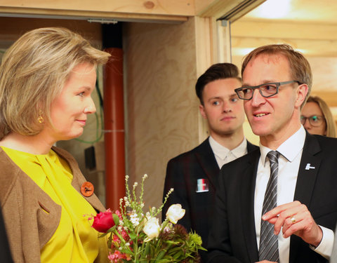 Duurzaamheidsbezoek van Koningin Mathilde aan de UGent