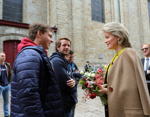 Duurzaamheidsbezoek van Koningin Mathilde aan de UGent