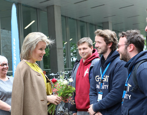 Duurzaamheidsbezoek van Koningin Mathilde aan de UGent