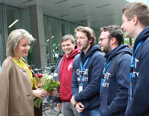 Duurzaamheidsbezoek van Koningin Mathilde aan de UGent