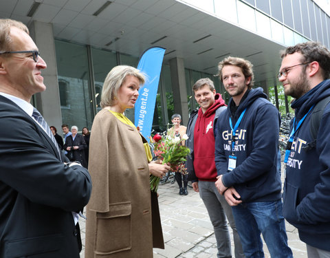 Duurzaamheidsbezoek van Koningin Mathilde aan de UGent