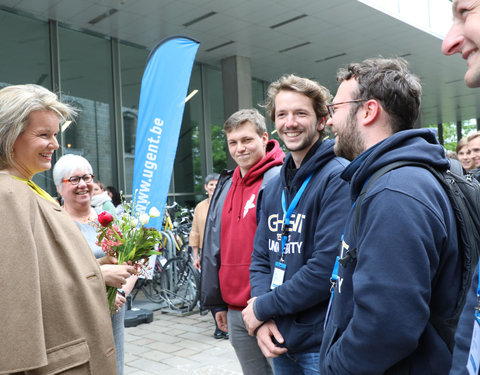 Duurzaamheidsbezoek van Koningin Mathilde aan de UGent