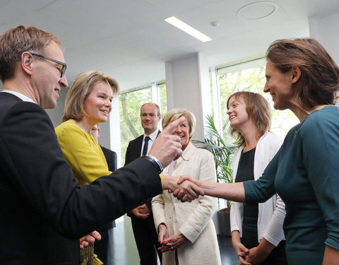 Duurzaamheidsbezoek van Koningin Mathilde aan de UGent