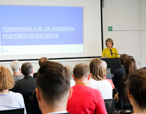 Duurzaamheidsbezoek van Koningin Mathilde aan de UGent