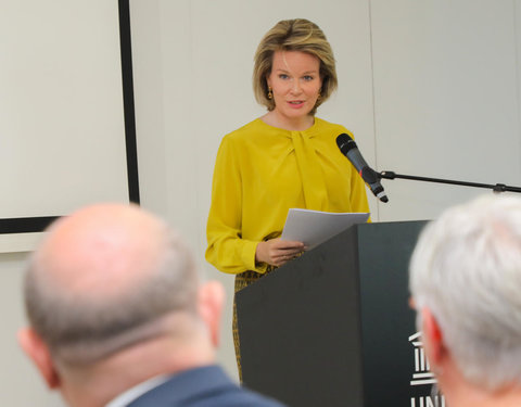 Duurzaamheidsbezoek van Koningin Mathilde aan de UGent