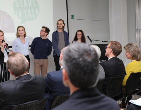 Duurzaamheidsbezoek van Koningin Mathilde aan de UGent