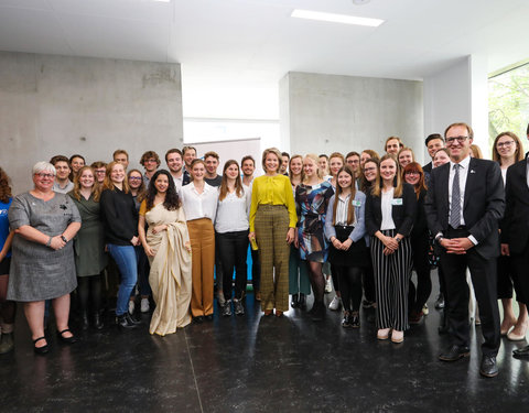 Duurzaamheidsbezoek van Koningin Mathilde aan de UGent