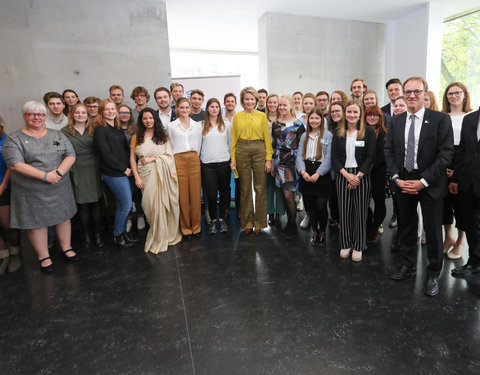 Duurzaamheidsbezoek van Koningin Mathilde aan de UGent