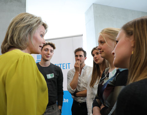 Duurzaamheidsbezoek van Koningin Mathilde aan de UGent