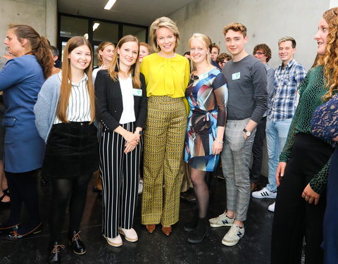 Duurzaamheidsbezoek van Koningin Mathilde aan de UGent