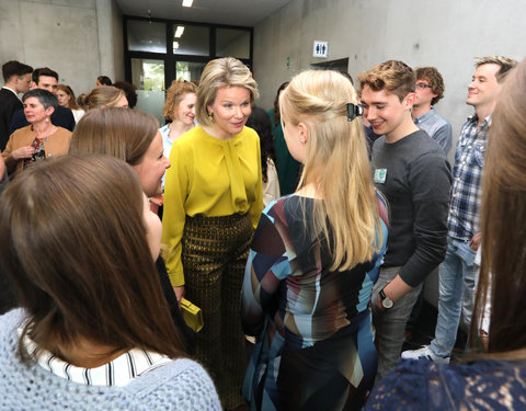 Duurzaamheidsbezoek van Koningin Mathilde aan de UGent